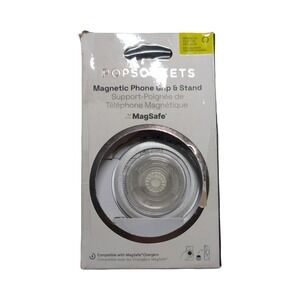 6-X PopSockets MagSafe Round PopGrip Phone Grip & Stand Popout Clear Glitter ⬇️